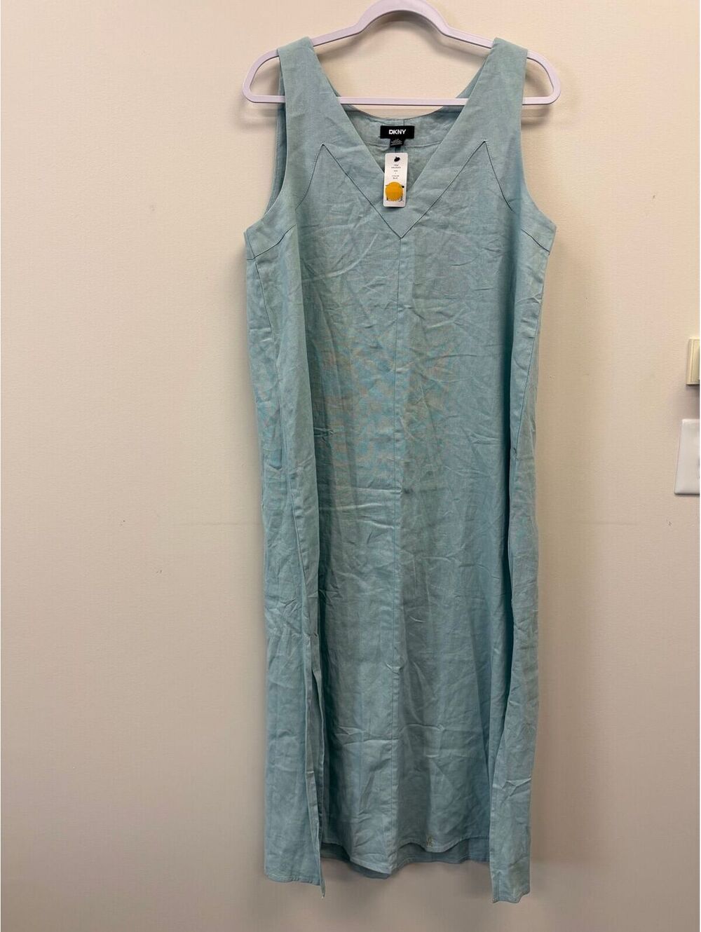 DKNY Linen Midi Dress